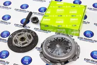 Сцепление в сборе "Valeo" на Лада Гранта, Приора 2, Калина 2, Веста, X-Ray под тросиковую КПП и под роботизированную АМТ 1.6л, 16кл. (арт. 832460)