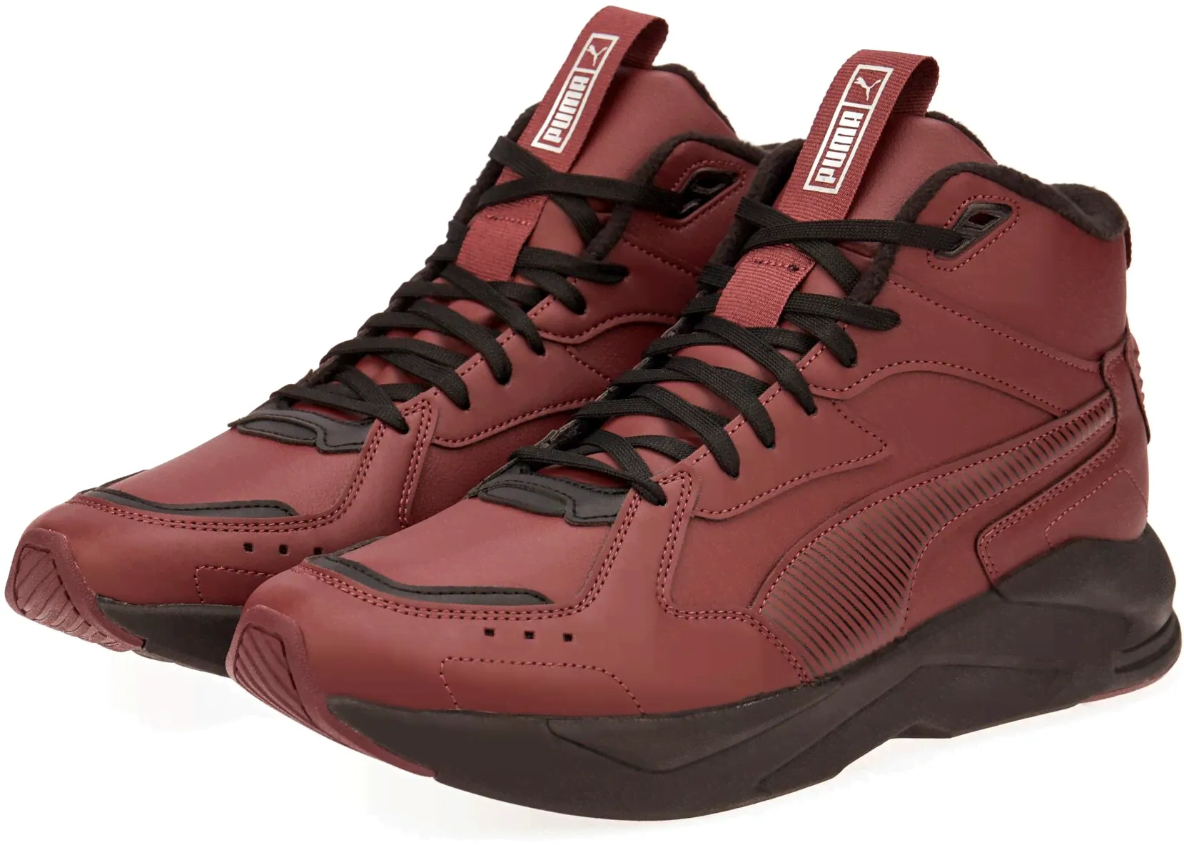 Кроссовки унисекс PUMA X-Ray Lite Pro Mid бордовые 7 UK, X-Ray Lite Pro Mid